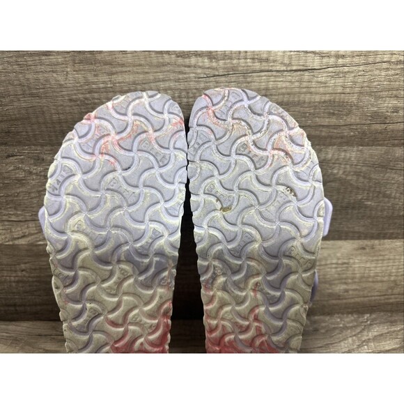 Birkenstock Arizona EVA Sandals Purple Fog Swirl Sz 9  Multicolor Beach Summer - Picture 12 of 16
